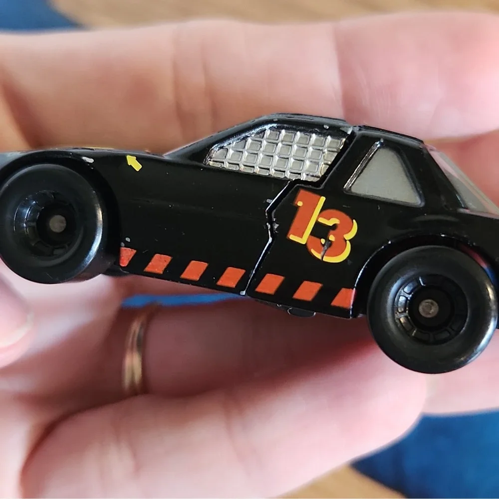 Vintage 1992 Matchbox Smash N Crash Diecast Car #13 Black Crash Dummy Retro Toy